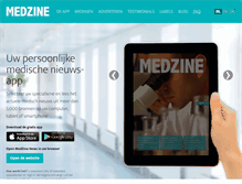 Tablet Screenshot of medzineapp.com